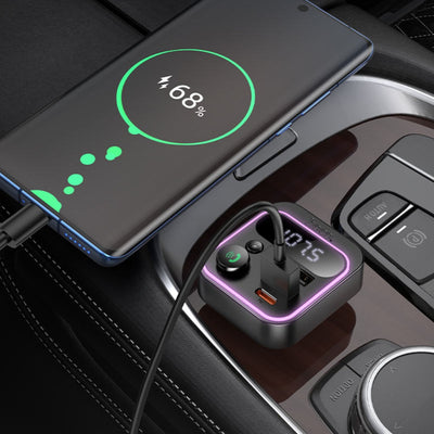 Hoco Car Charger PD20W QC3.0 with FM Transmitter E85