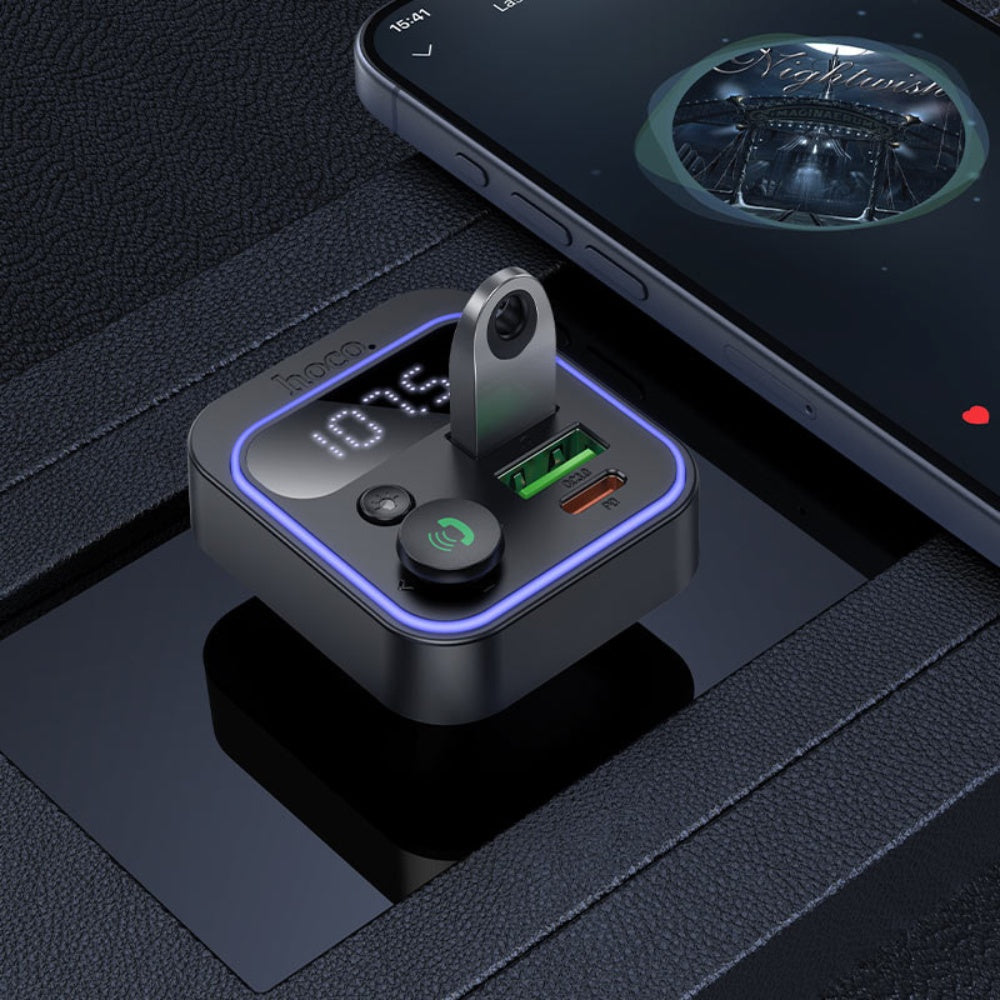 Hoco Car Charger PD20W QC3.0 with FM Transmitter E85