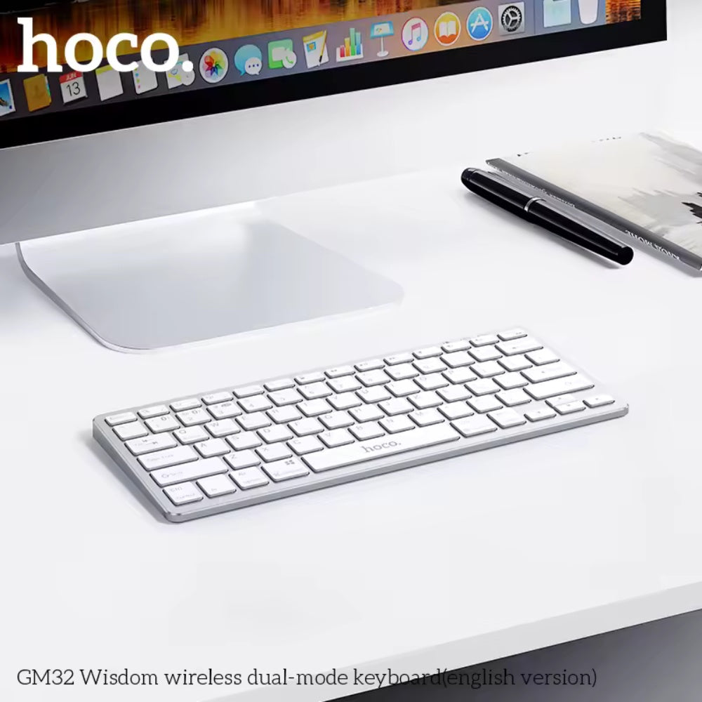 Hoco Dual Mode Wireless Slim Keyboard GM32
