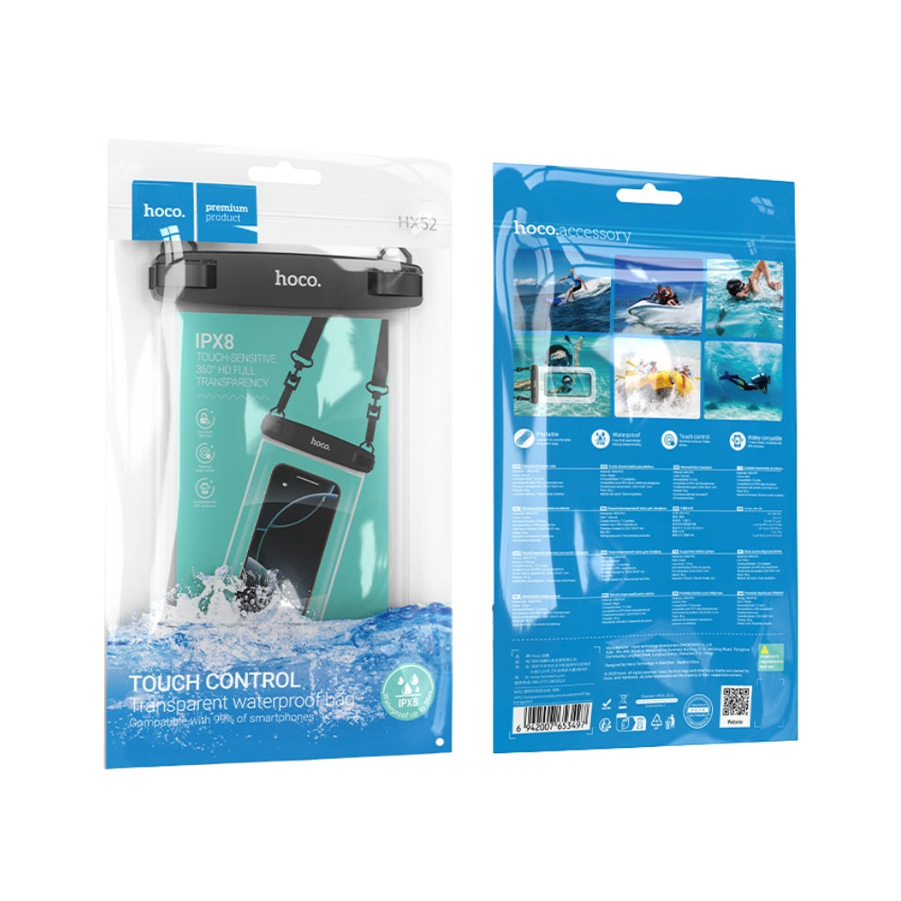 Hoco Touch Control Transparent Waterproof Mobile Bag HX52
