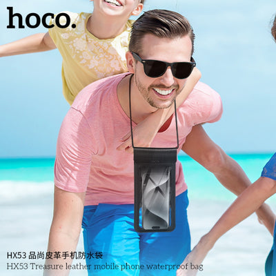 Hoco Touch Control Waterproof Mobile Leather Bag HX53