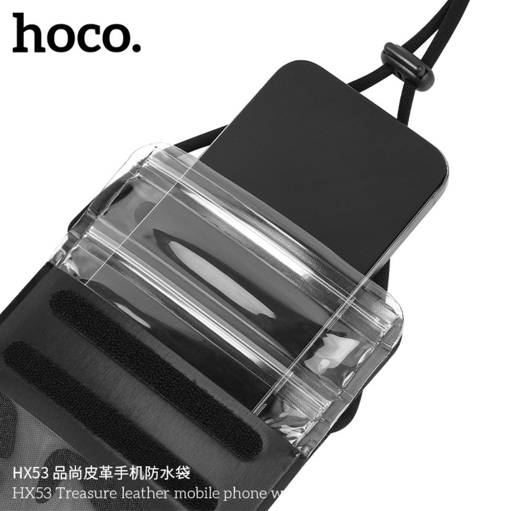 Hoco Touch Control Waterproof Mobile Leather Bag HX53
