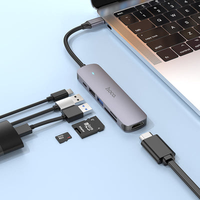 Hoco USB-C 6-in-1 Hub 60W HB28