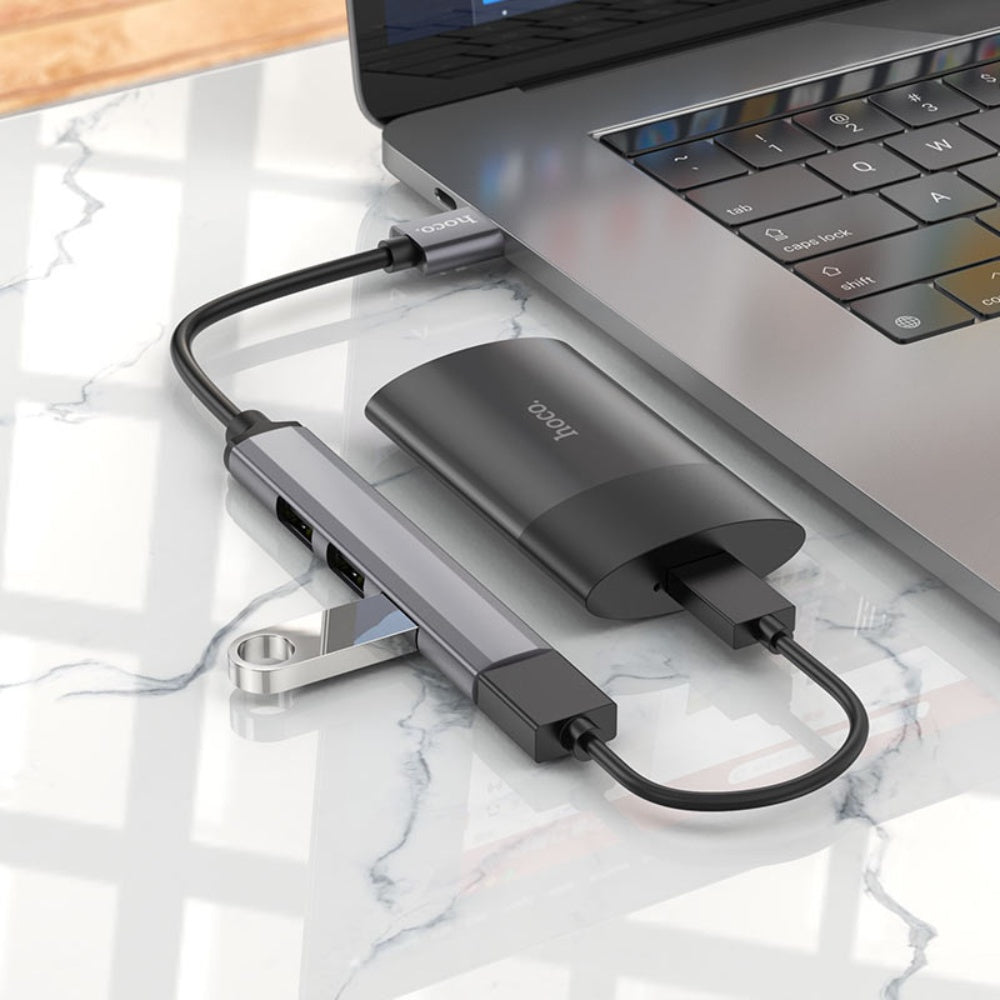 Hoco USB Hub 4 in 1 USB-A to USB HB26