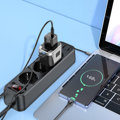 Hoco Wall Charger with Plug Converter AC5