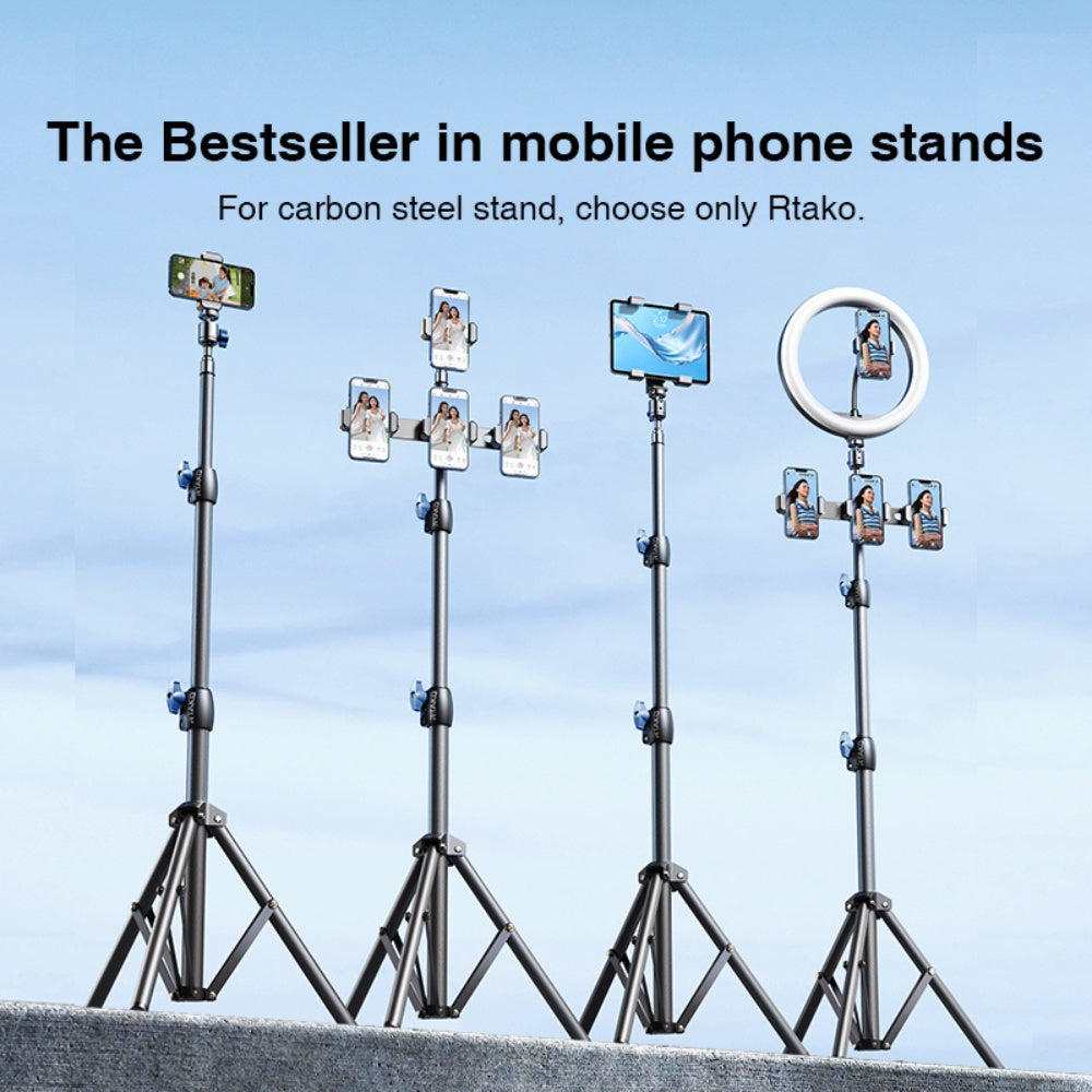 Rtako Matte Carbon Steel Tripod 1.7m RLD-001