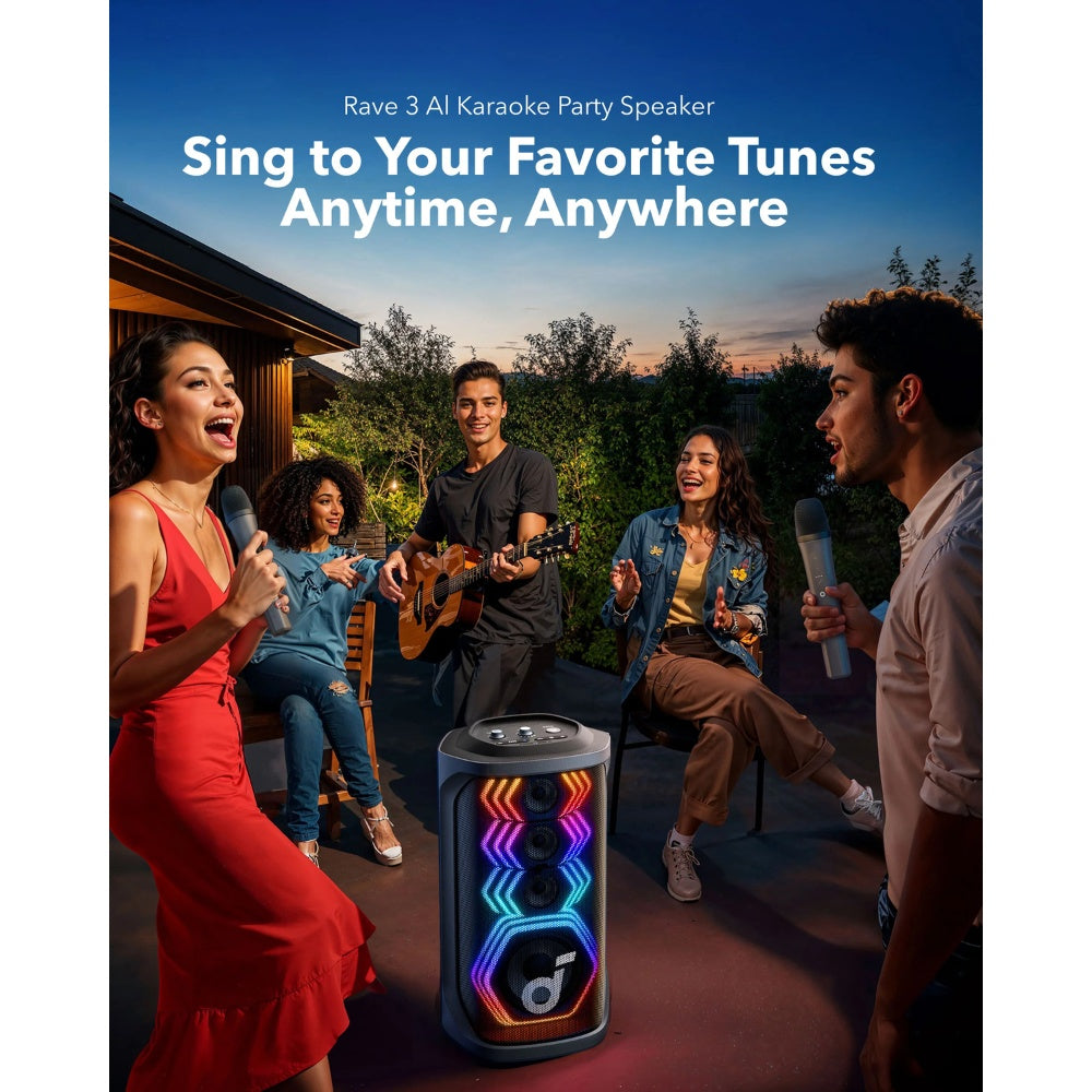 Soundcore Rave 3 AI Karaoke Party Speaker