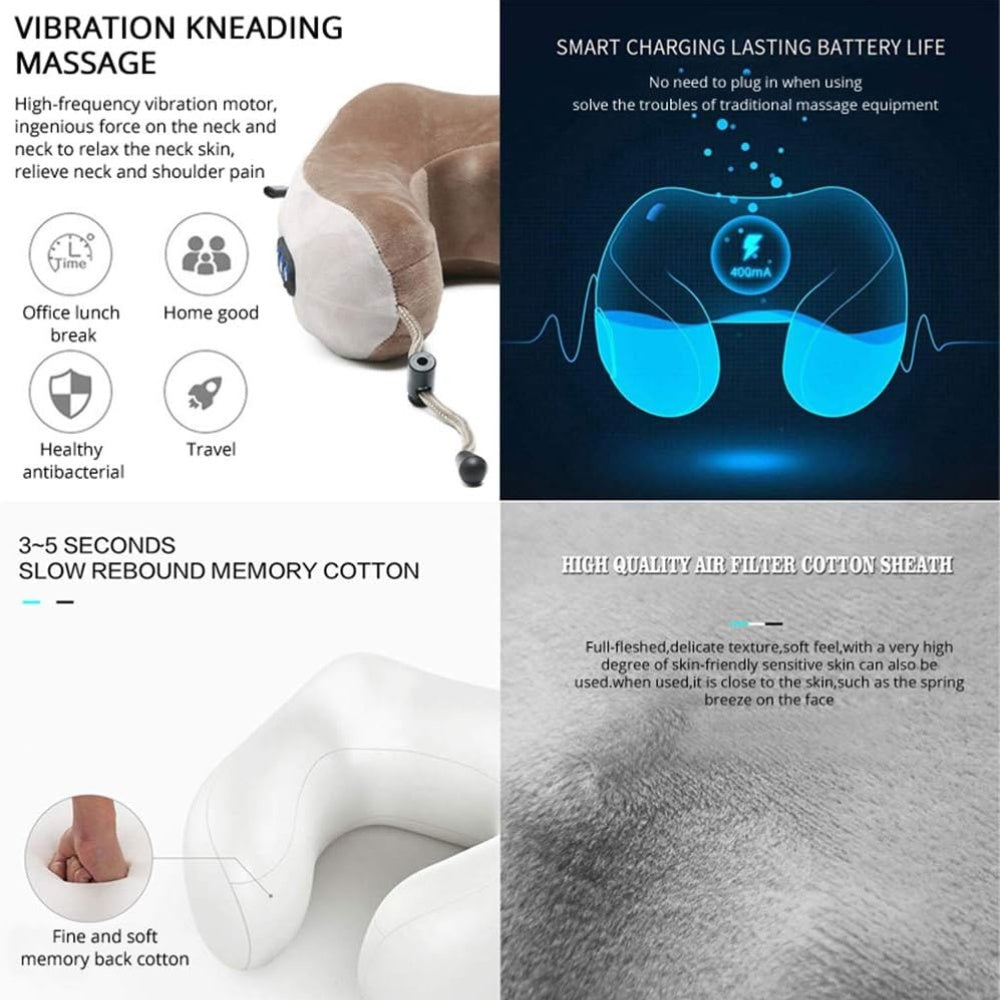 U-Shaped Neck Massage Pillow