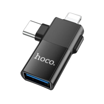Hoco 2 in 1 USB Adapter UA17 image 0