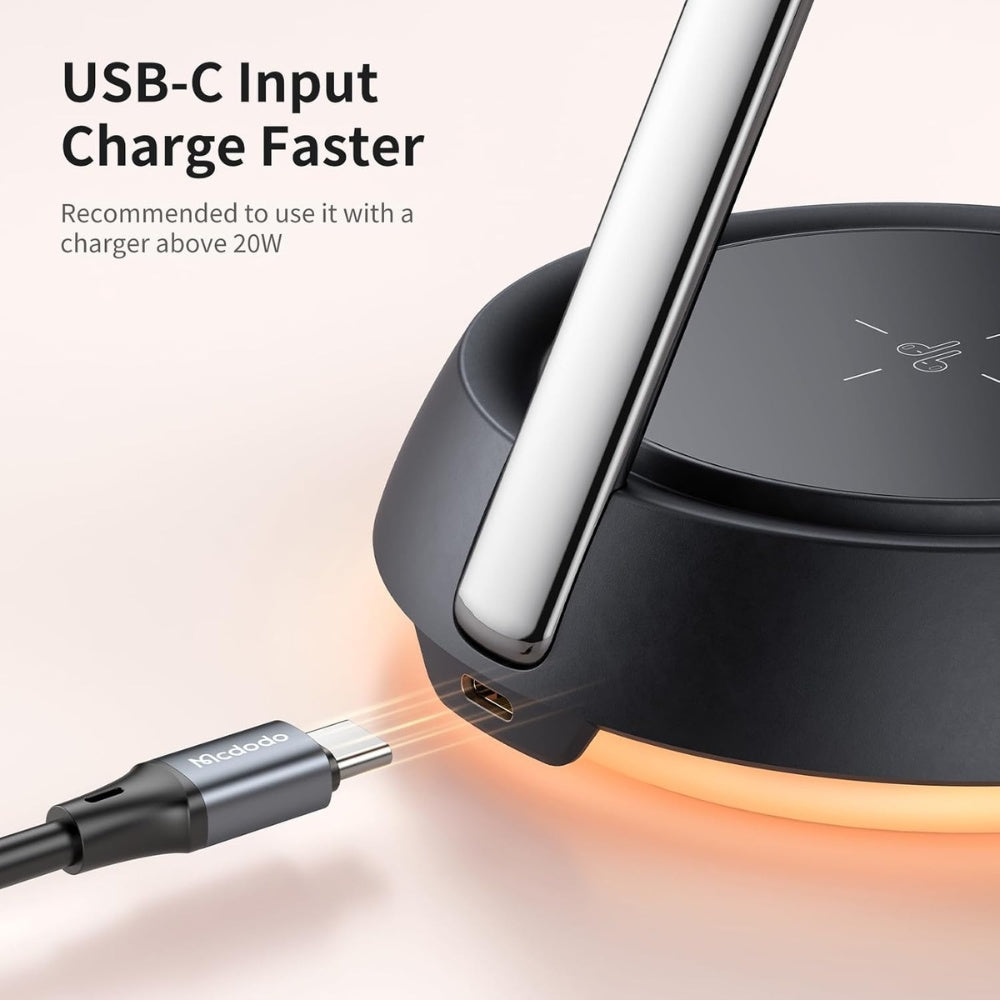Mcdodo 3-in-1 15W Night Light Magnetic Wireless Charger image 8