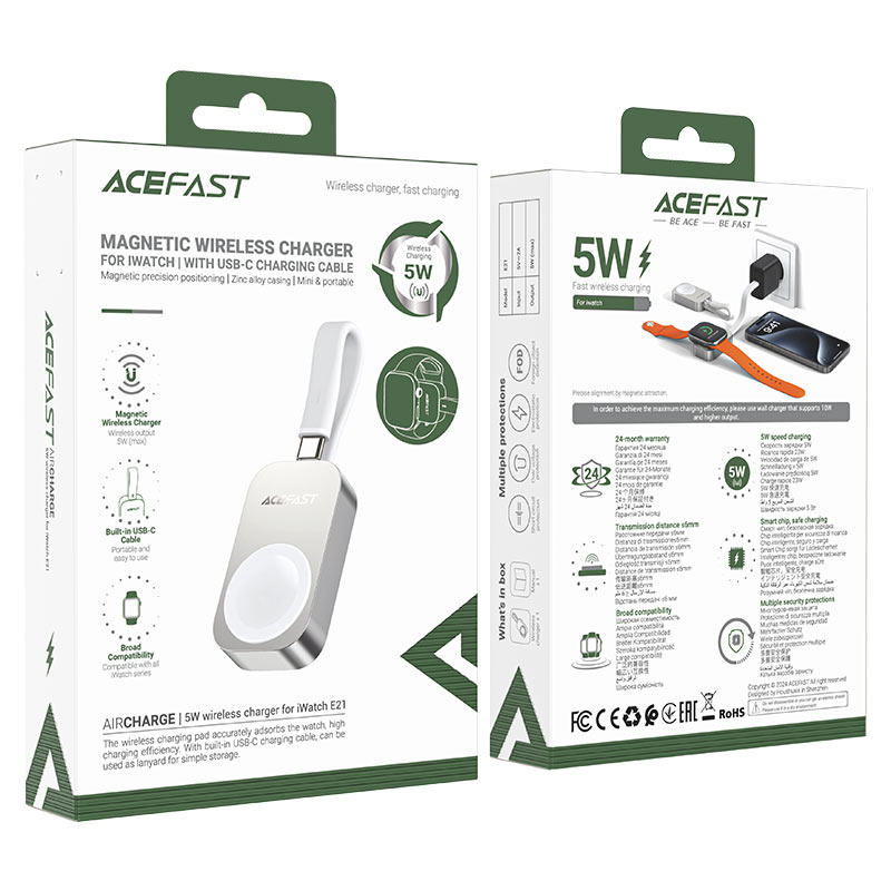 AceFast AirCharge 5W Wireless Charger for iWatch E21 image 5