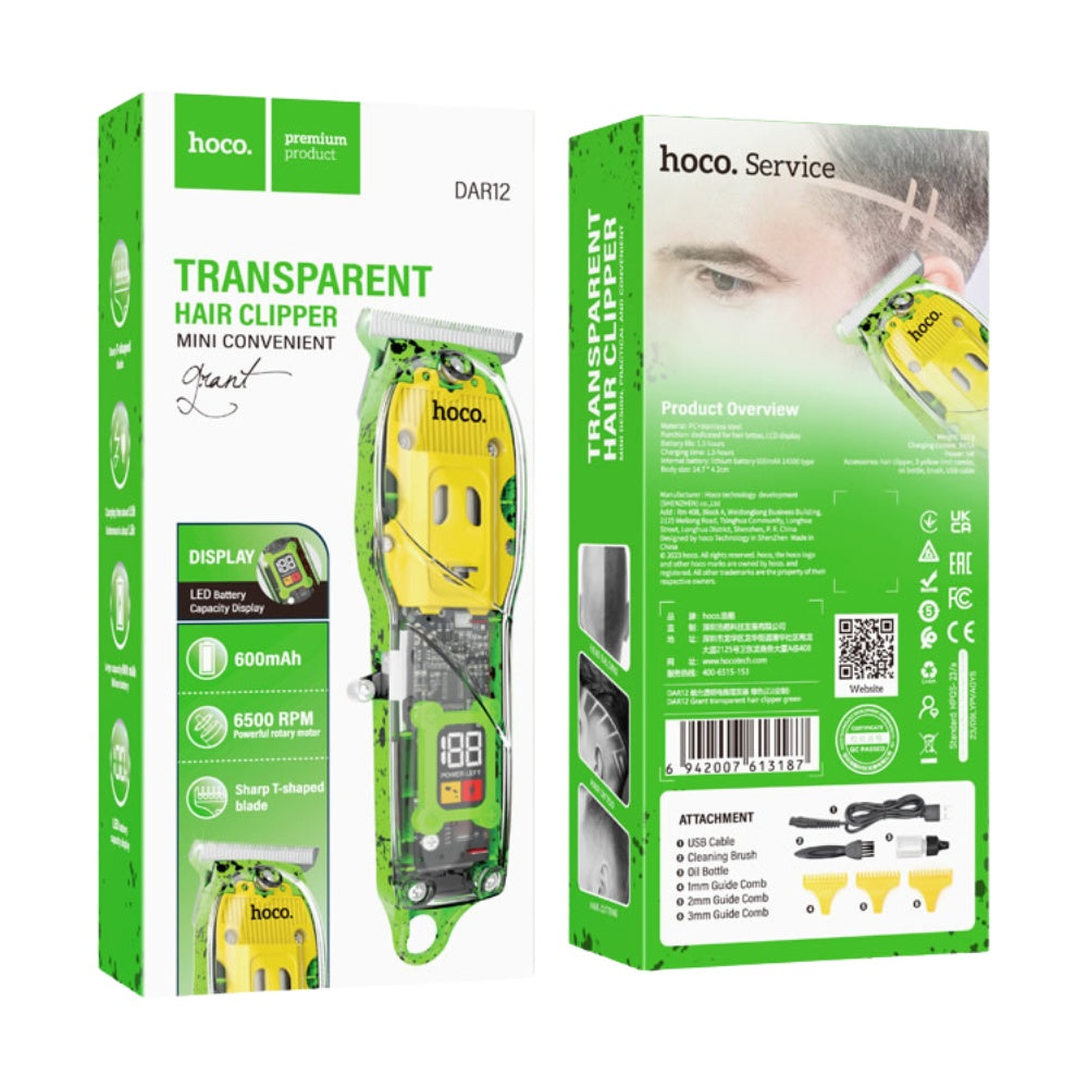 Hoco Transparent Hair Clipper DAR12 image 4