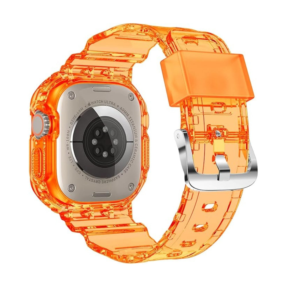 Coteci Integrated Case Strap for Apple Watch Ultra - Orange image