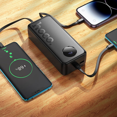 Hoco PD20W Power Bank Built-in Cable 30000mAh J132B image 1