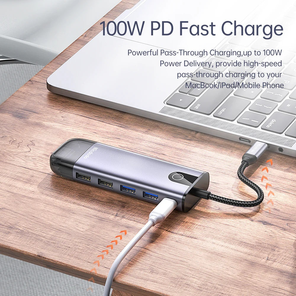 Mcdodo USB-C 10 in 1 Dongle HUB HU-742 image 3