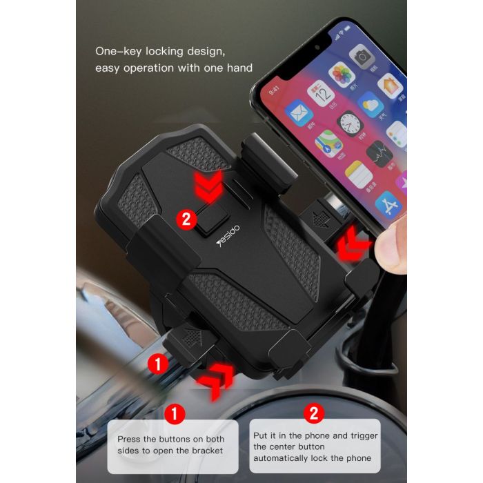 Yesido C94 Bicycle Bracket Phone Holder image 2