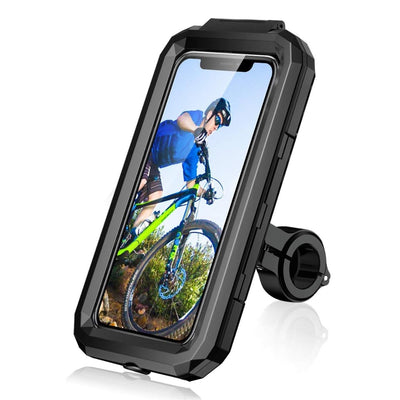 Motorcycle Waterproof Phone Holder with Mirror Mount image 0