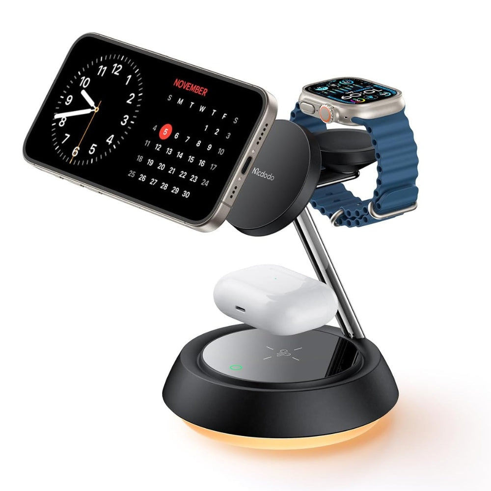 Mcdodo 3-in-1 15W Night Light Magnetic Wireless Charger image 9