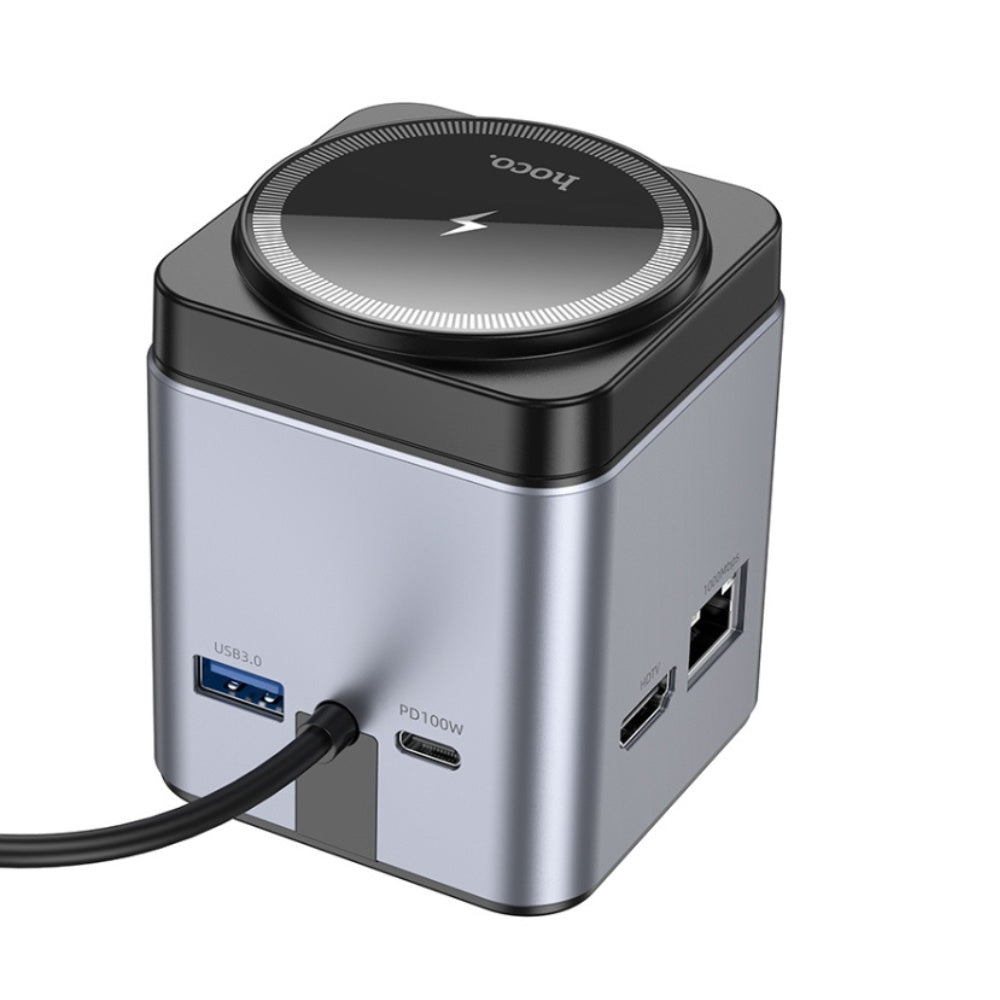 Hoco HB49 9-in-1 Docking Station 100W HDMI Ethernet image 2