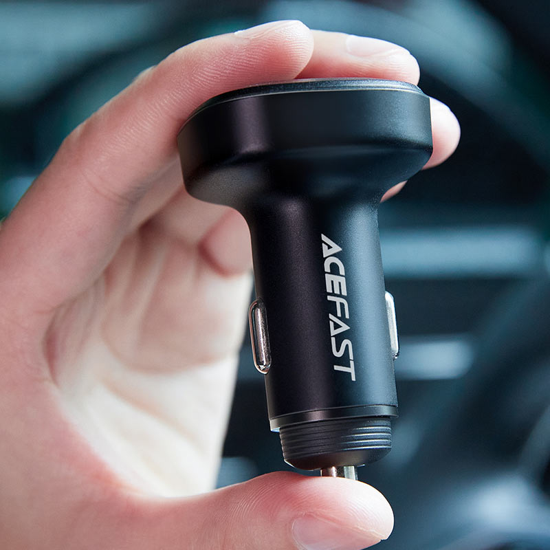 AceFast 66W 3-Port Metal Car Charger B3 image 2