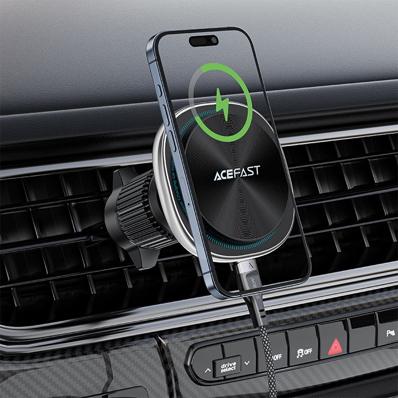 AceFast Fast Wireless Charger Magnetic Car Holder D41 image 3