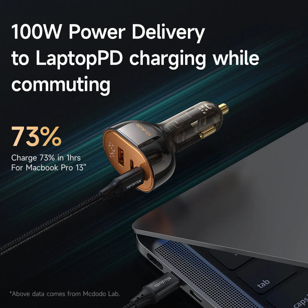 Mcdodo 100W 3-Port PD Car Charger image 2
