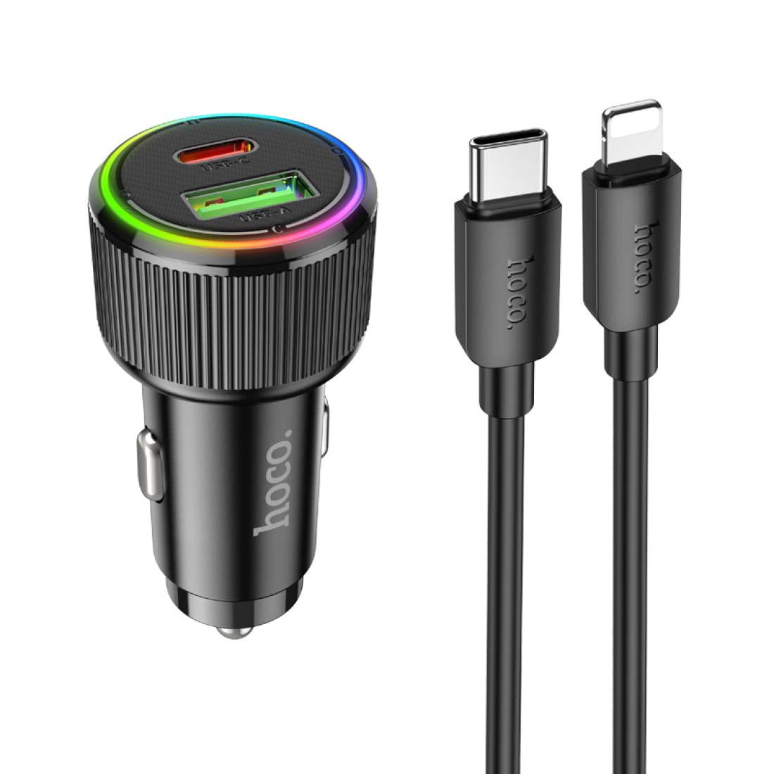Hoco 38W Car Charger Set NZ14A image 0