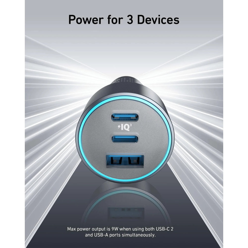 Anker 67W Triple Port Car Charger with USB-C Cable image 6
