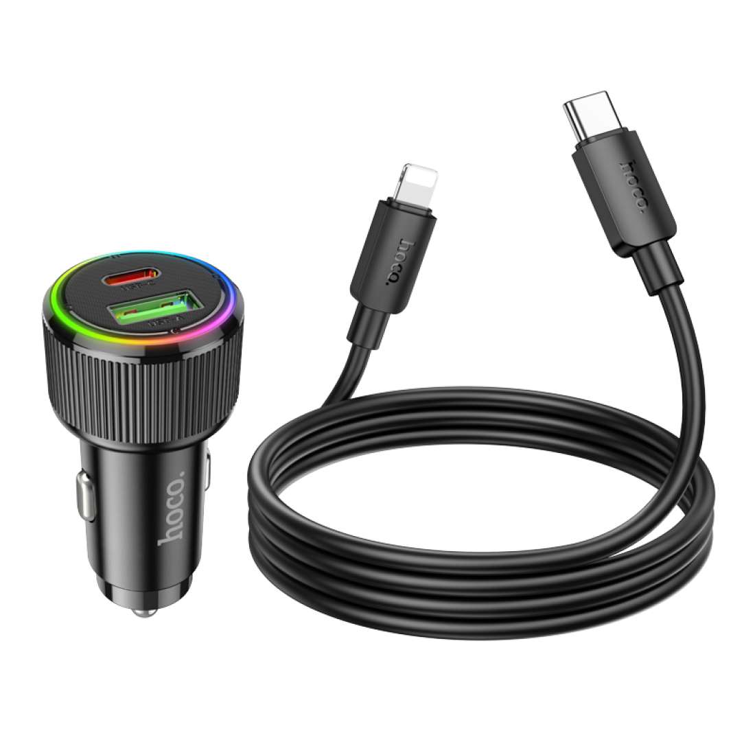 Hoco 38W Car Charger Set NZ14A image 2
