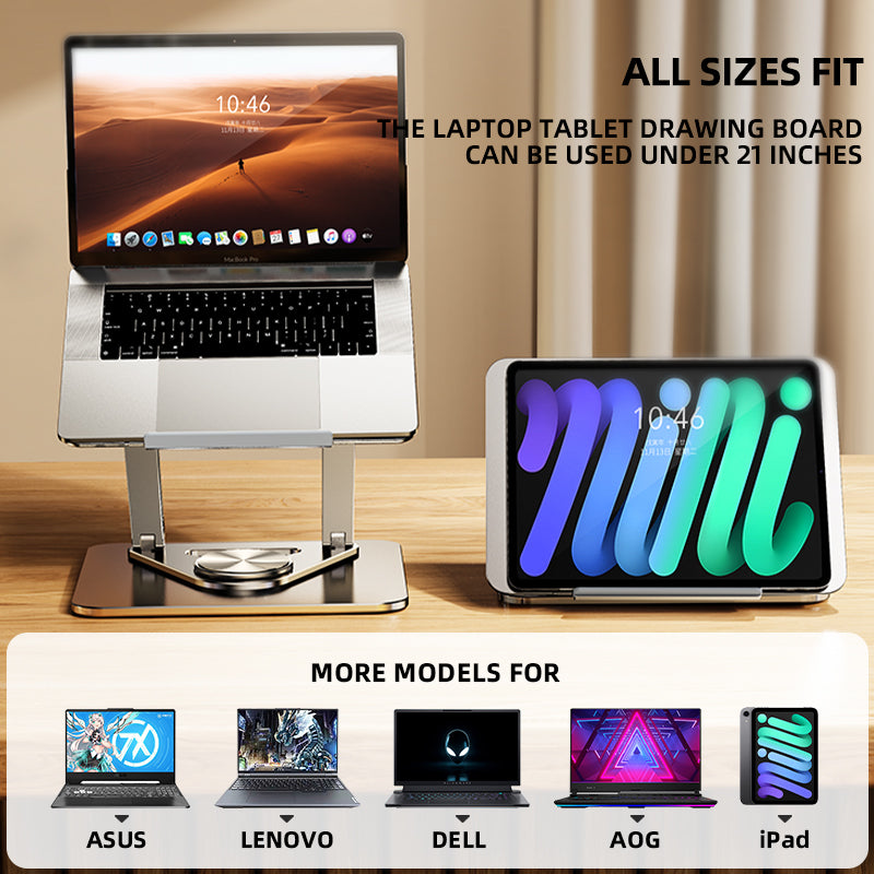 Rtako Adjustable Laptop Stand Rotating Base RS-CP84 image 5
