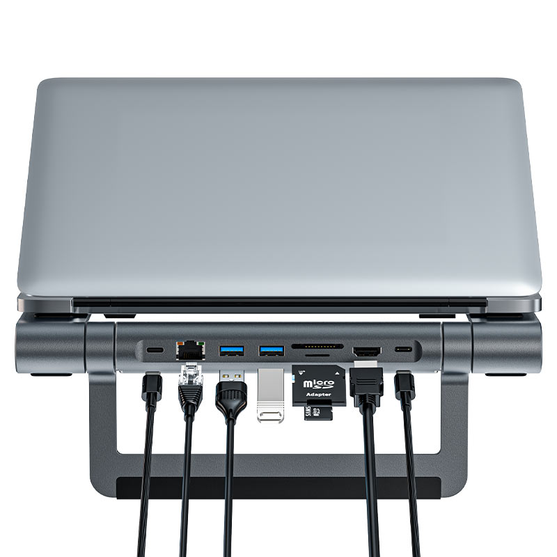 AceFast Multifunctional Laptop Stand with Hub E5 Plus image 1