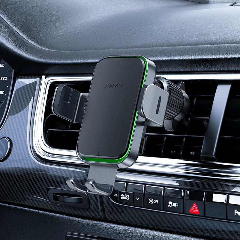 AceFast AirCharge Fast Wireless Charger Car Mount Holder D17 image 2