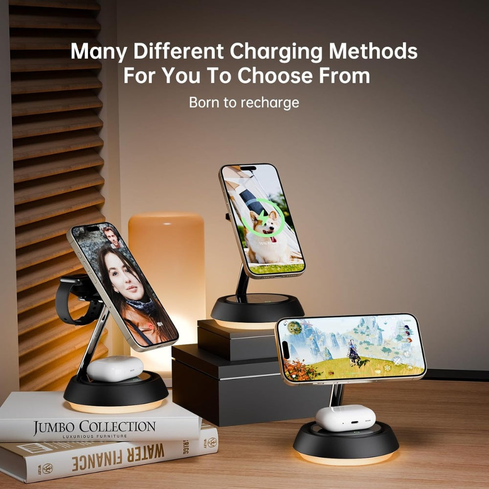 Mcdodo 3-in-1 15W Night Light Magnetic Wireless Charger image 3