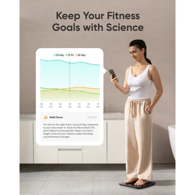 【値下げ】Eufy Smart Scale P3 eufy by Anker Smart Scale P3, Digital Bathroom Scale for