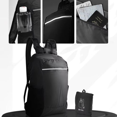 Coteci Foldable Luggage BackPack with Hat image 1