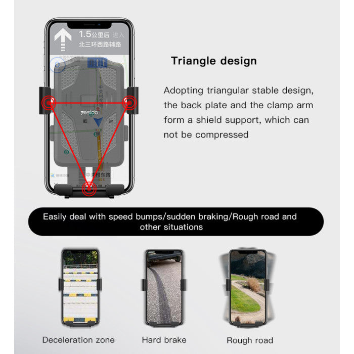 Yesido C94 Bicycle Bracket Phone Holder image 8
