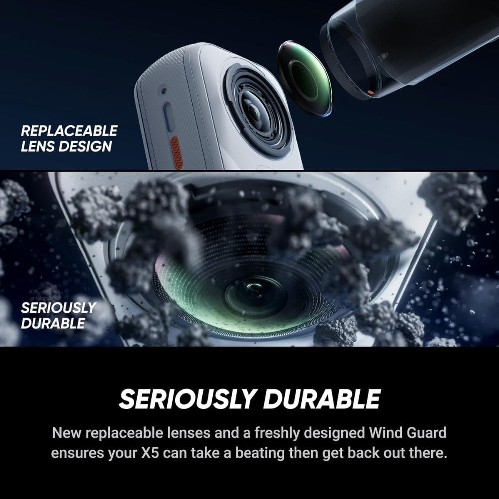 insta360 X5 8K 360 Action Camera - Satin White Limited Edition
