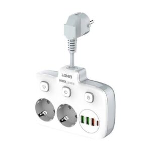 LDNIO 2 AC Outlets Portable Electrical Extension Socket