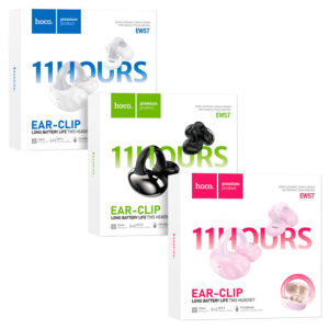 hoco ew57 auspicious clip on tws headset packaging