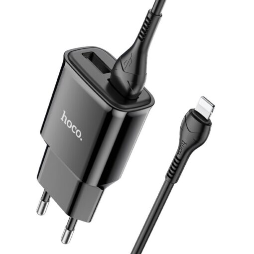Hoco C88a Dual Port Wall Charger with Cable (Lightning)