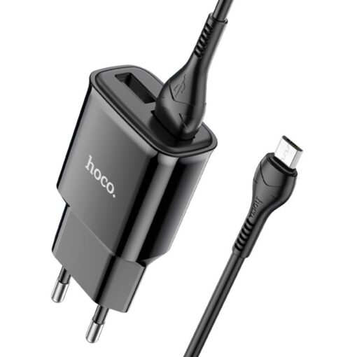 Hoco C88a Dual Port Wall Charger with Cable (micro-usb)